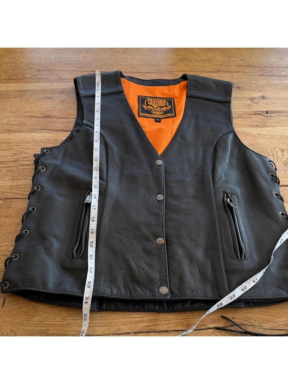 Milwaukee Leather moto biker vest size XL - Picture 5 of 6